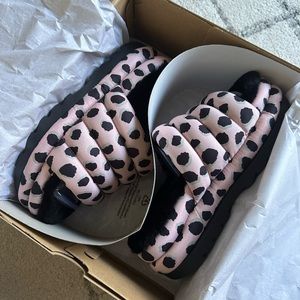 UGG Puff Slide Sandal in Cheetah Print